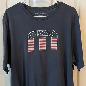 Travis Mathew American Flag Graphic T-Shirt size XXL